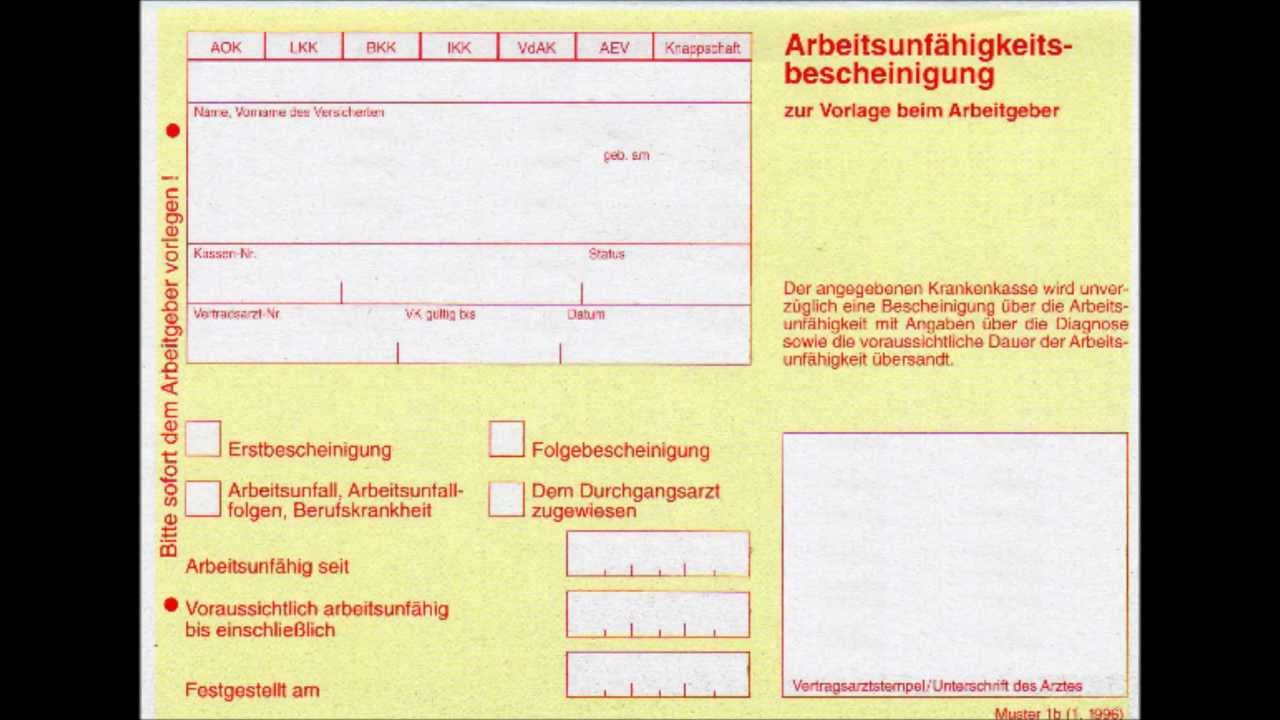 MediZ!ehn - Arbeitsunfähigkeitsbescheinigung - YouTube