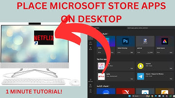 How to create a Desktop Shortcut for Microsoft Store Apps on Windows 11 ***QUICK 1 MIN TUTORIAL***