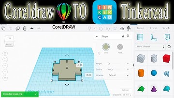 Design in Coreldraw export Svg Files to Tinkercad ready to go