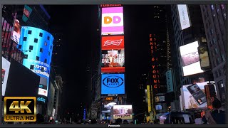 New York City Night 4k Video Background (Free to use)