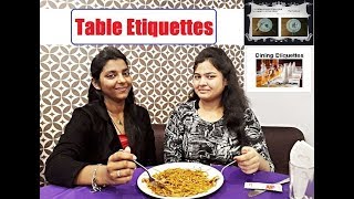 Eating manners in hindi | Table manners | Eating etiquettes | Personality development | PD Classes