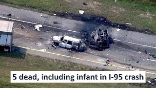 5 dead, including infant in I 95 crash in North Carolina