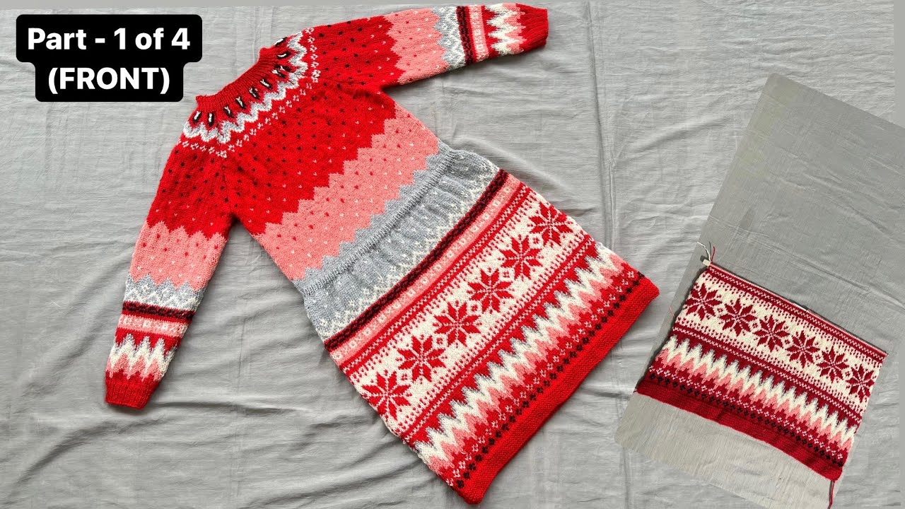 How To Knit Sweater For 6 To8 Year Old Knit Frock Christmas Special how-to-knit-sweater-for-6-to8-year-old-knit-frock-christmas-special