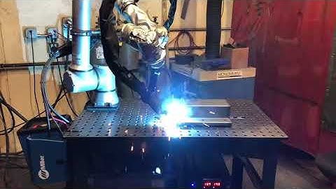 Vectis Cobot Welding - outside corners at Laser Precision LLC