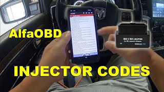 HOW TO READ INJECTOR CODES USING ALFAOBD screenshot 4