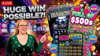 💥 NEW 💥 Missouri lottery tickets! Black diamonds, Full of $500s & Win It All!