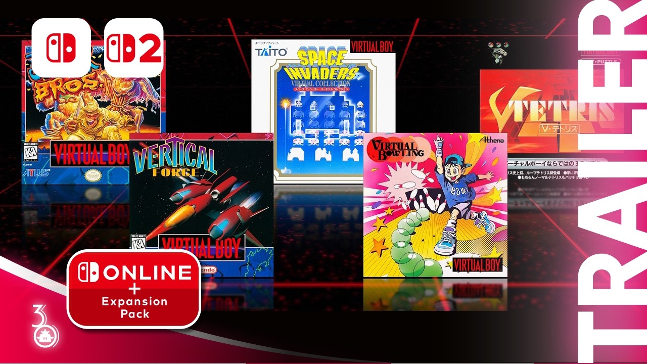 Multiple Virtual Boy Titles Have Been Added to Switch Online