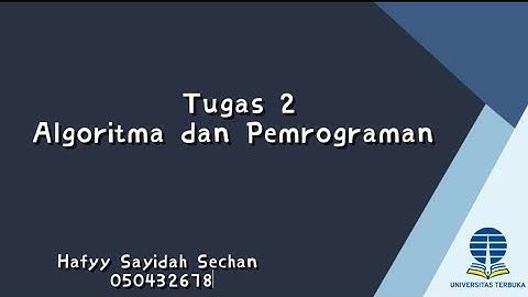 TUGAS 2 ALGORITMA DAN PEMROGRAMAN | MEMBUAT PROGRAM SEDERHANA DENGAN STATEMENT IF PADA OPERATOR