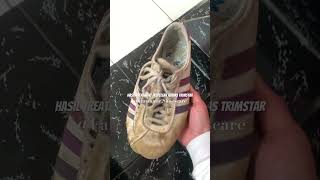 hasil treatment laundry sepatu adidas trimstar di fansnatic.shoescare #fansnaticshoescare