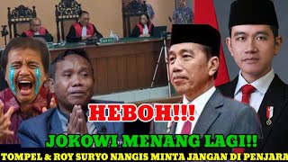 Download Lagu HEBOH❗JOKOWI MENANG LAGI 🔥 TOMPEL \u0026 ROY SURYO NANGIS MINTA JANGAN DIPENJARA MP3 Download Lagu HEBOH❗JOKOWI MENANG LAGI 🔥 TOMPEL \u0026 ROY SURYO NANGIS MINTA JANGAN DIPENJARA MP3