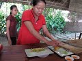 Making Banh Uot (rice paper)