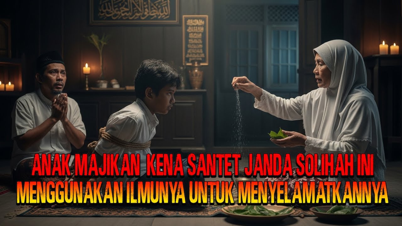 ANAK MAJIKAN  KENA SANTET JANDA SOLIHAH INI MENGGUNAKAN ILMUNYA UNTUK MENYELAMATKANNYA
