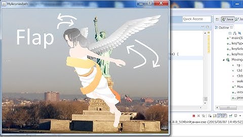 How to Put a Downloaded MetasequoiaLE(Free) Angel Model into Java 3D and Manipulate It_3 (with SRC)