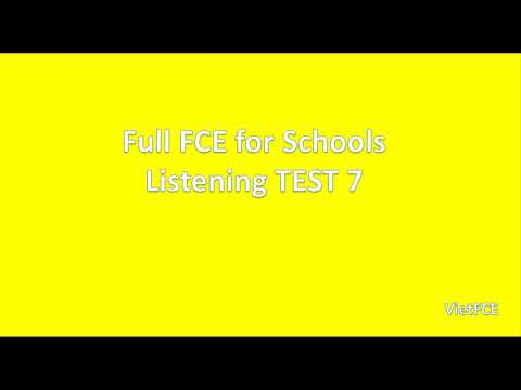 Fce For Schools Listening Test 7 With Answers - Youtube