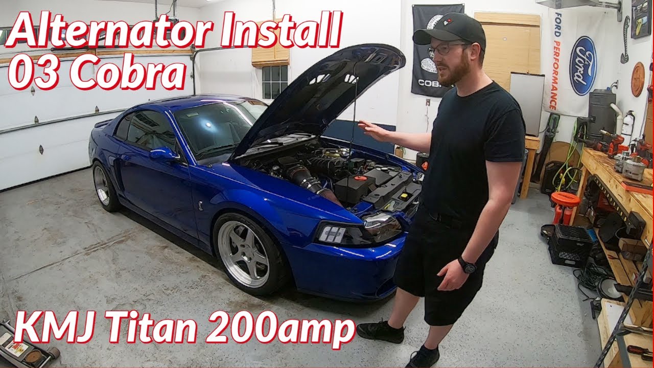 New 200 Amp High Output Alternator For 2003-2004 Ford Mustang Cobra W/ Supercharger 6 thumbnail image