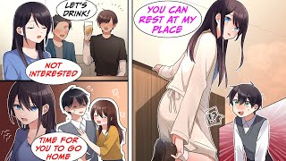 [Manga Dub] I went to the match making party just as an extra head, but she's over protective of me