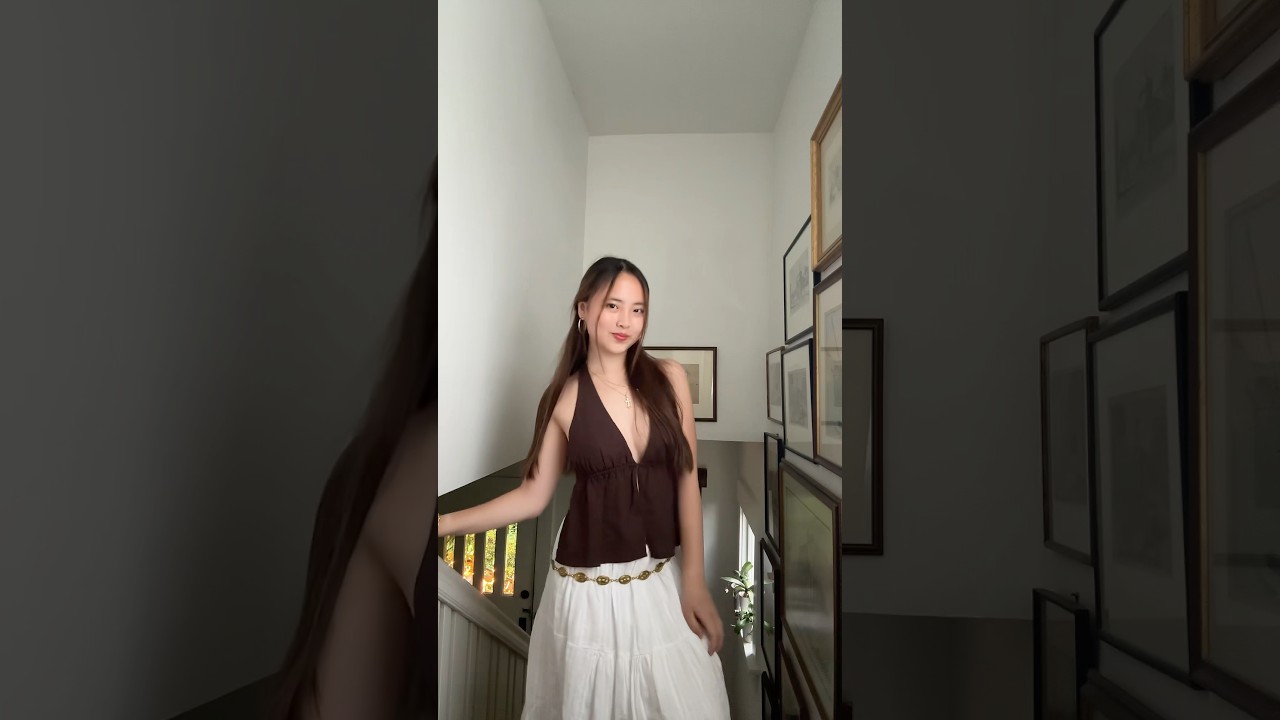 styling this brown top 🤎