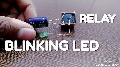 How to make Blinking LED/Strobe Light with Relay and Capacitor only