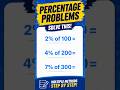 Fastest way to calculate percentage | Learn percentage tricks in 30 seconds #maths #mathshorts