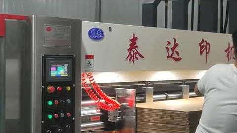 TDGS-1224 automatic lead edge feeder two colors printer rotary diecutter stacker machine