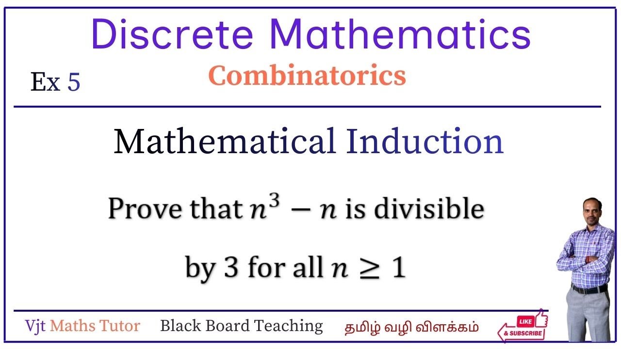 Mathematics Induction | Discrete Mathematics | Combinatorics | n^3-n is ...