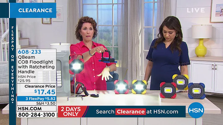 QBeam COB Floodlight with Ratcheting Handle