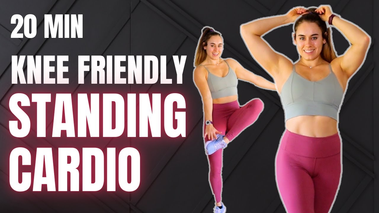 20 MIN KNEE FRIENDLY STANDING CARDIO AEROBICS WORKOUT FOR WEIGHT LOSS ...