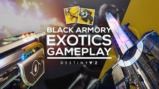 New Black Armory Exotics Gameplay - Izanagi's Burden, Jotunn, Le Monarque! (Destiny 2)