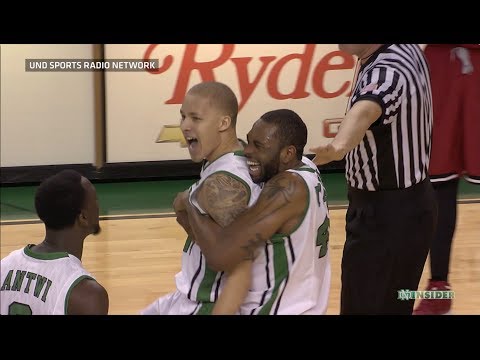Troy Huff Buzzer Beater North Dakota Win Over Eastern Washing 3 1 14 