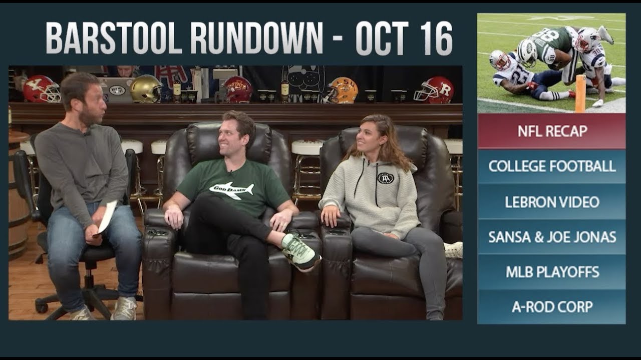 football score Barstool Rundown - October 16, 2017