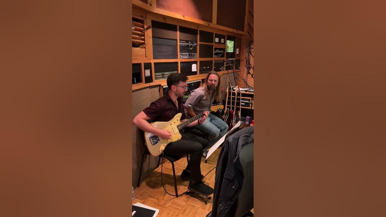 Mike Bono in studio with Max Martin