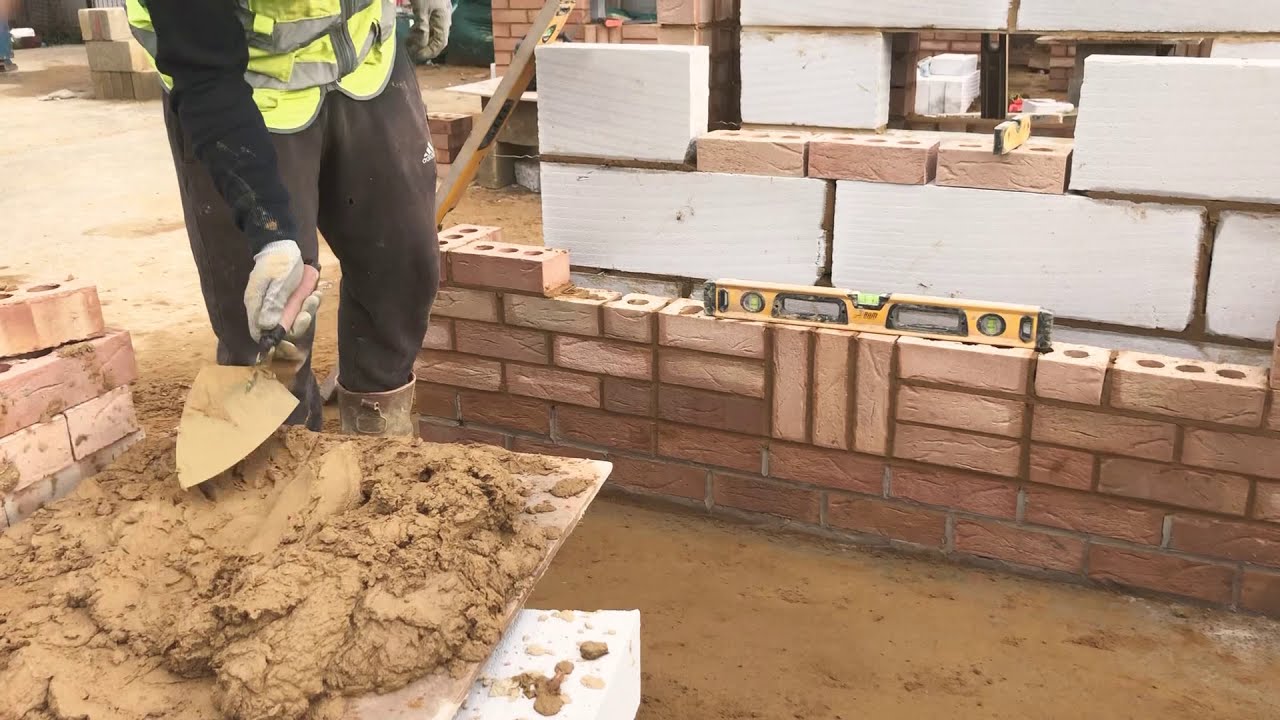 Matty 1 ball laying 1 brick at a time