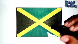 How to Draw The Flag of Jamaica