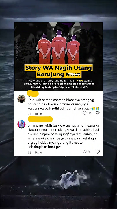 Story WA n4g1h utang berujung m*ut #trending #shorts #fyp