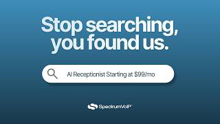 Never Miss Another Customer Call With SpectrumVoIP's AI Receptionist