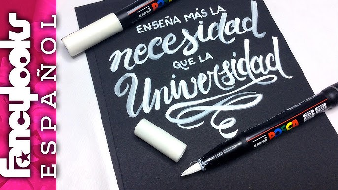 😲 PRUEBO LOS ROTULADORES POSCA para LETTERING 