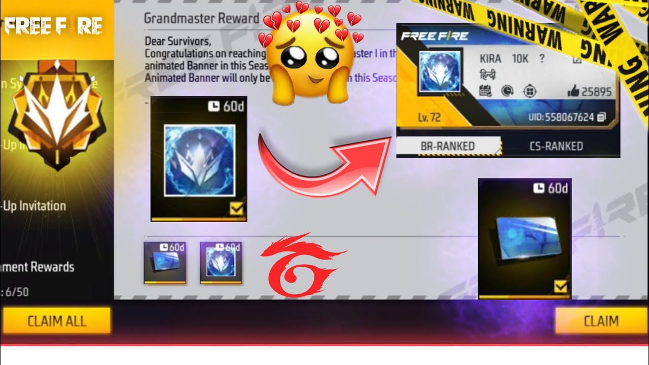 CLAIMING ⚡CS RANK GRANDMASTER 💖 AVATAR BANNER 🥵 
