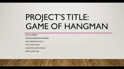 Harvard CS50 Project