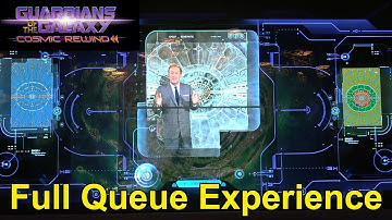 Guardians of the Galaxy: Cosmic Rewind Full Queue Walk-Through Experience Including Pre-Shows