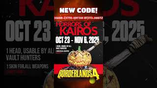 NEW SHIFT CODE | Borderlands 4 – Horrors of Kairos – Code In Description #shorts
