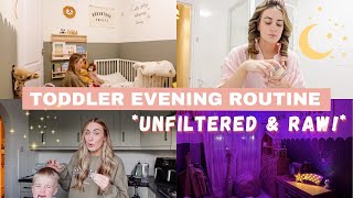 SOLO REALISTIC BEDTIME ROUTINE OF A 2 YEAR OLD | PRODUCTIVE EVENING, STAY AT HOME TODDLER MUM *2024*