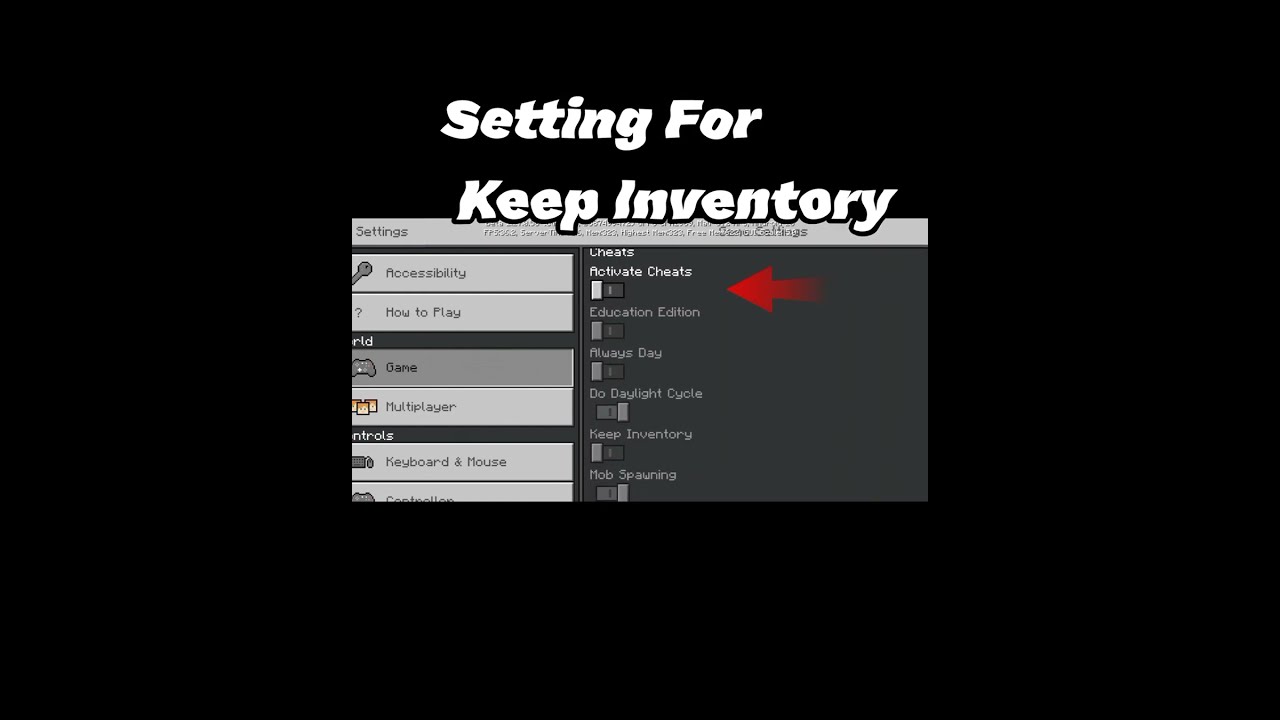 Setting For Keep Inventory In Minecraft Shorts Tech Trick Roukmarco Y Tranding