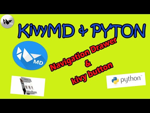 KivyMD Python Mobile Programming || Navigation Drawer & Kivy Button || Azhar & Rina