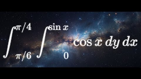 Double Integral of cos(x) from 0 to sin(x) and π/6 to π/4 | Calculus 3 Explained