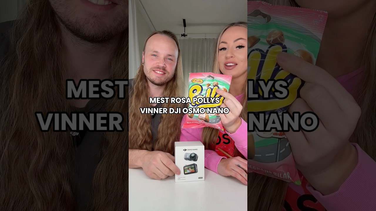 ‼️MEST ROSA POLLYS VINNER EN NY KAMERA 🏆#challenge #pollychallenge #dji