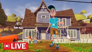 Hello Neighbor but I'm 110% my height and the neighbor is 0.1% his height| Live