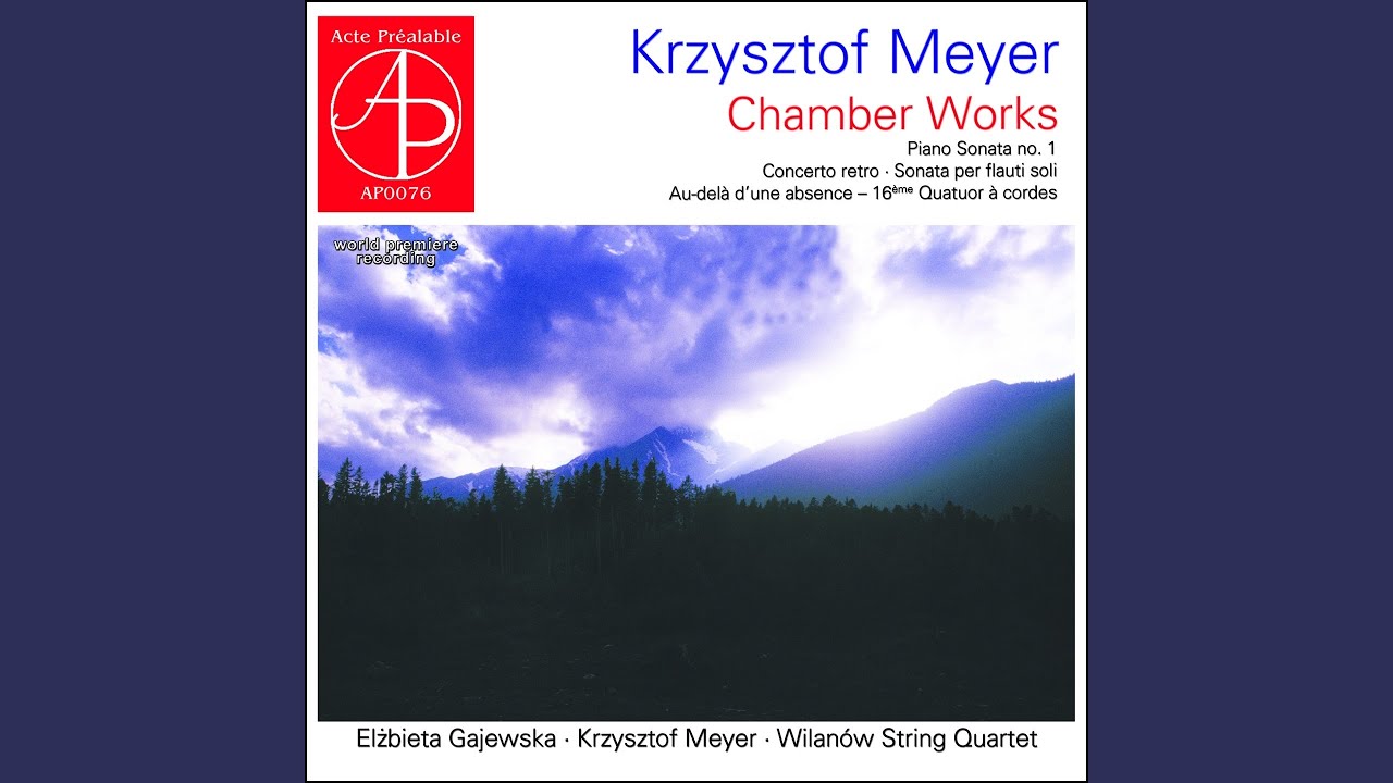 Guarda Sonata per flauti soli, Op. 52: I. Lento su YouTube