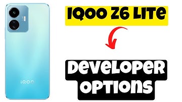 IQOO Z6 Lite Developer Options ON/OFF