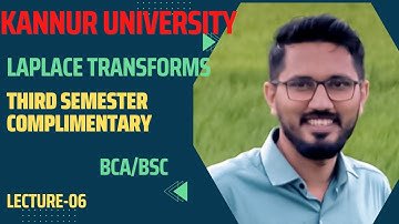 Laplace Transforms|Linearity of  the Laplace transforms|Kannur University|BCA|BSc|Lecture-06