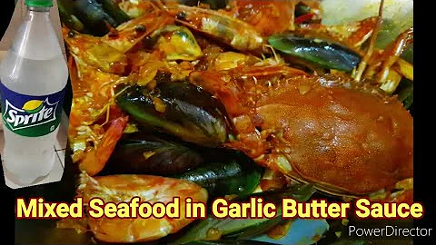 Mixed Seafood in Garlic Butter Sauce - Easy Recipe for beginners #ShopeeTagToWin